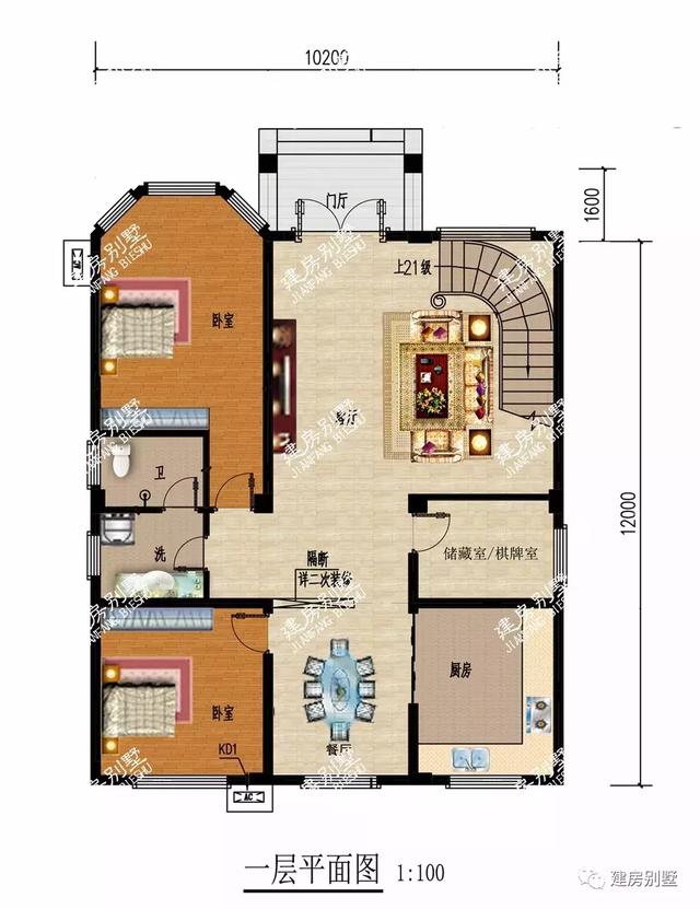 兩棟頂層農(nóng)村別墅設(shè)計圖，帶涼亭，外觀氣派，不僅好看還顯檔次，當(dāng)稱村里第一豪宅