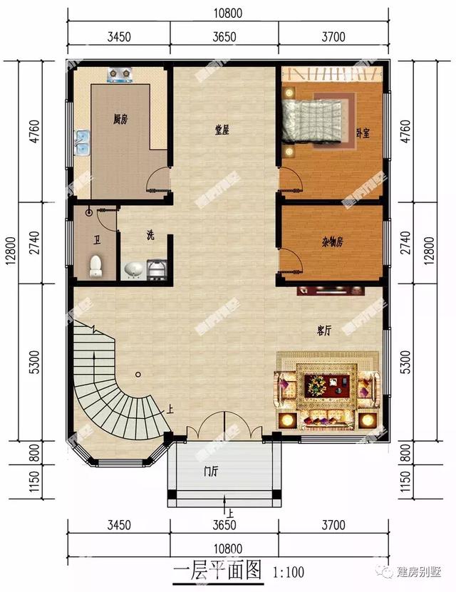 兩棟頂層農(nóng)村別墅設(shè)計圖，帶涼亭，外觀氣派，不僅好看還顯檔次，當(dāng)稱村里第一豪宅