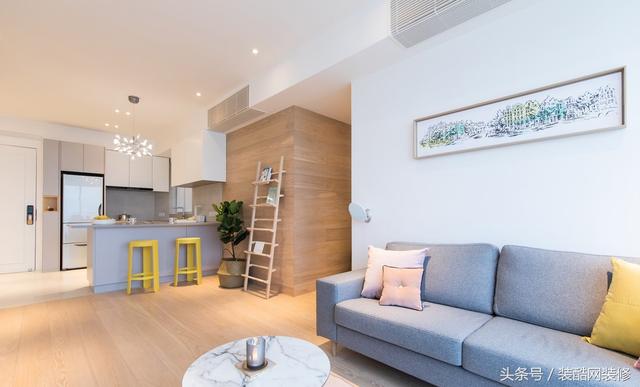 96㎡的?簡約的原木風裝修，室內裝潢整潔簡約，最愛客廳清新的裝修，自然環保