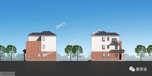 108㎡的三層別墅設計圖，宅基地小，別煩惱，一起來漲姿勢