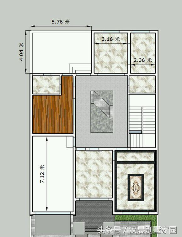 12X17米經(jīng)典新中式三層別墅設(shè)計(jì)圖，車庫(kù)+院子+堂屋，完美布局低調(diào)內(nèi)涵！