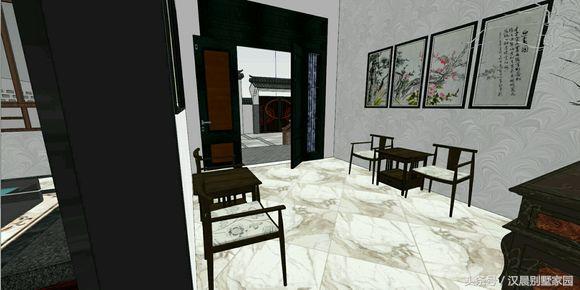 12X17米經(jīng)典新中式三層別墅設(shè)計(jì)圖，車庫(kù)+院子+堂屋，完美布局低調(diào)內(nèi)涵！