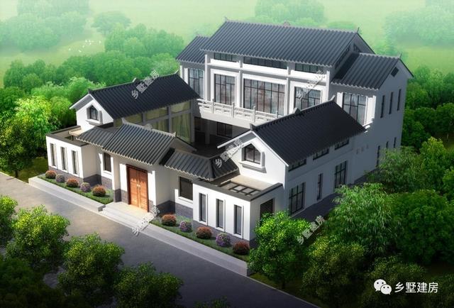 兩款新中式四合院設(shè)計圖，完美的將傳統(tǒng)與現(xiàn)代相結(jié)合，打造最適合你的別墅！