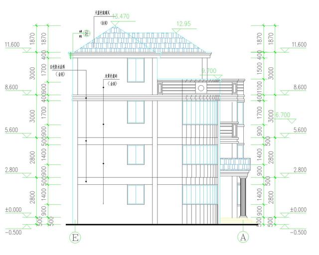 4層農(nóng)村自建房設(shè)計圖11.55米*11.9，經(jīng)濟(jì)實用，比較適合多人口之家！