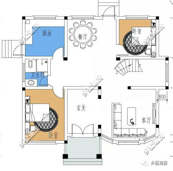 兩款款別致小洋樓設計圖，張揚而又接地氣，建一棟超有面子！