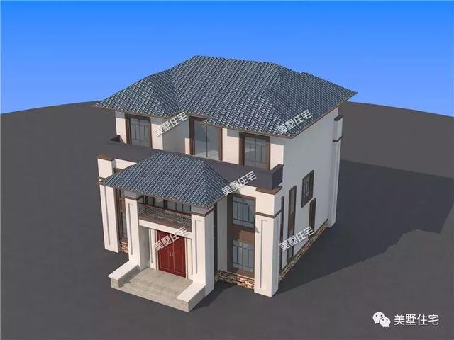 12X11米歐式風格三層別墅圖，娛樂室健身房、吧臺大露臺俱全，這才是真正的農村別墅