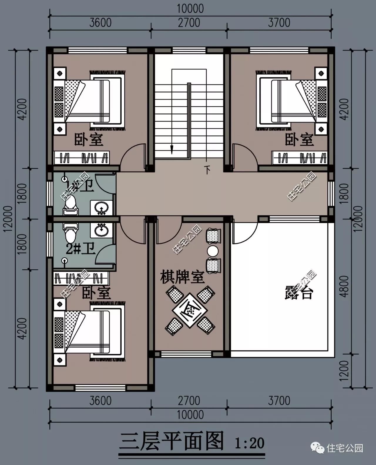 1種外觀2種布局可選，10x13米經典歐式別墅（全圖 視頻展示）