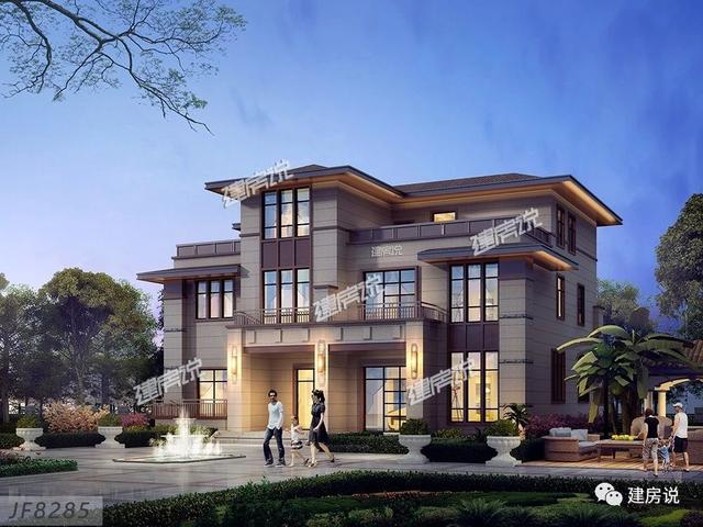 一款三層新中式別墅，讓你在鄰居面前驕傲一輩子，有實(shí)力就是那么自信！