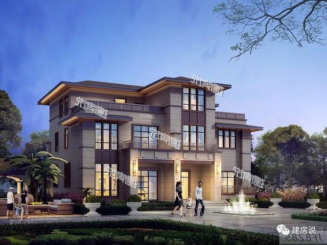 一款三層新中式別墅，讓你在鄰居面前驕傲一輩子，有實(shí)力就是那么自信！