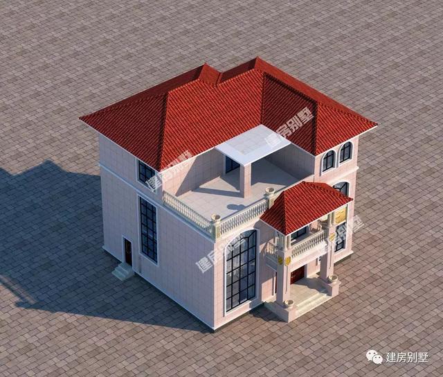 11.8×12.4米三層別墅設計圖，外觀和布局讓我膜拜，父母們真的住上這樣的洋房真的是既方便又夠有面子