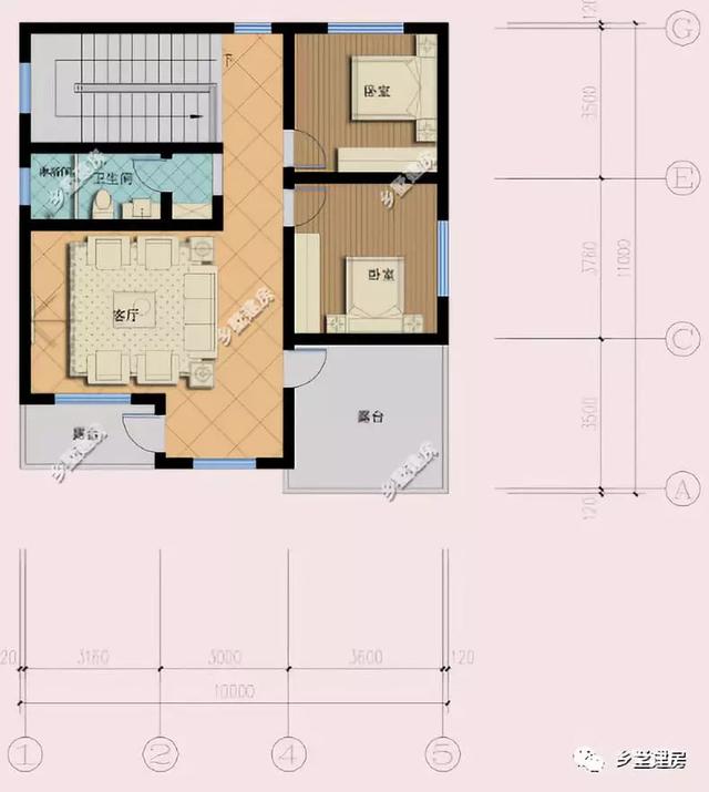 10X9米農村三層小別墅設計圖，不僅造價經濟，框架結構只要37萬，布局也是獨特！