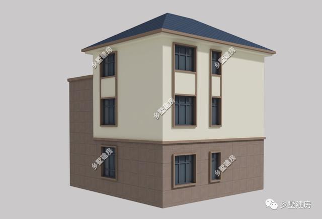 10X9米農村三層小別墅設計圖，不僅造價經濟，框架結構只要37萬，布局也是獨特！