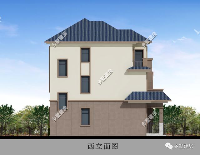 10X9米農村三層小別墅設計圖，不僅造價經濟，框架結構只要37萬，布局也是獨特！