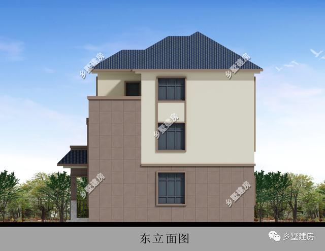 10X9米農村三層小別墅設計圖，不僅造價經濟，框架結構只要37萬，布局也是獨特！