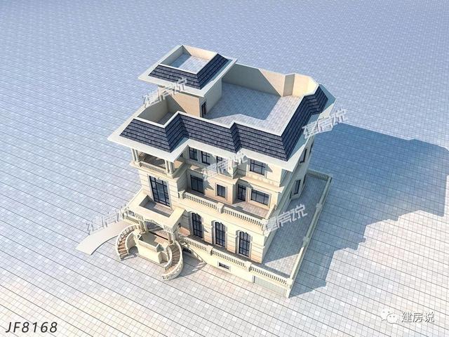 128㎡的別墅設計圖帶電梯+影音室，雙廚房設計為你帶來非凡的生活享受