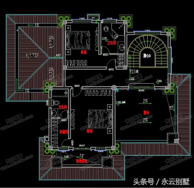 農村自建房用得較多的幾款三層別墅圖紙，都是比較豪華大氣的外觀