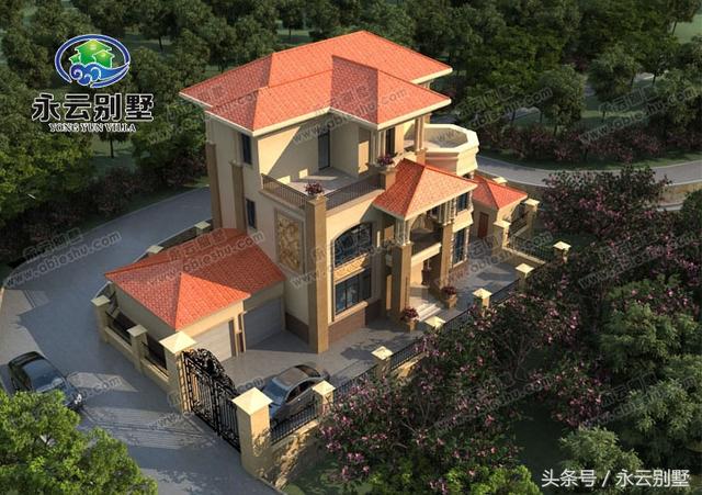 農(nóng)村自建房用得較多的幾款三層別墅圖紙，都是比較豪華大氣的外觀