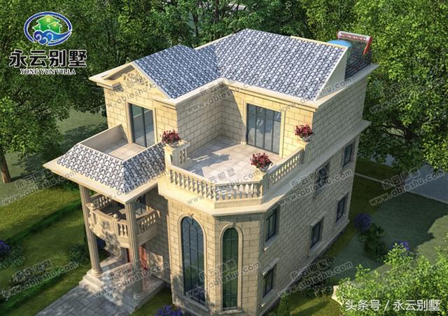 農(nóng)村自建房用得較多的幾款三層別墅圖紙，都是比較豪華大氣的外觀