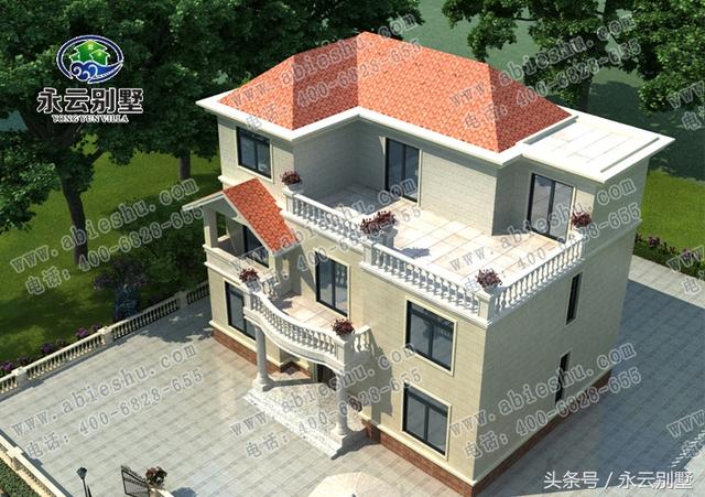 農(nóng)村自建房用得較多的幾款三層別墅圖紙，都是比較豪華大氣的外觀