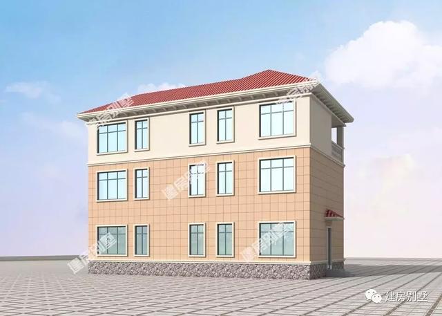 15.9×10.1米三層農村別墅圖，配十個臥室，要建就建村里最好的