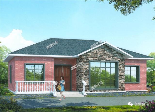 4款農村一層小別墅設計圖，美觀實用住的舒心，10萬就能建的起