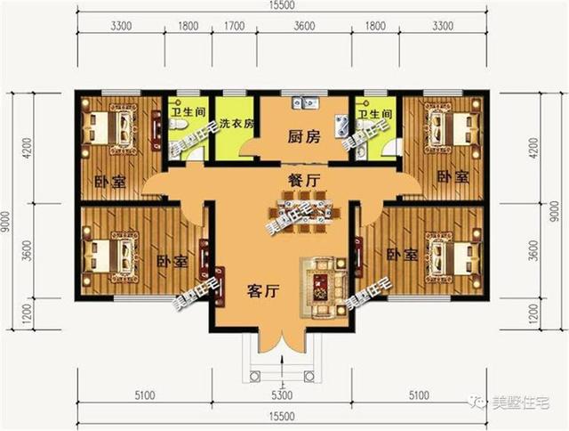 4款農村一層小別墅設計圖，美觀實用住的舒心，10萬就能建的起