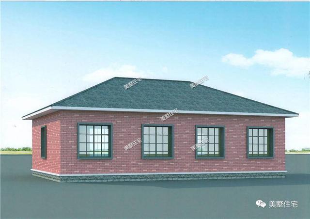 4款農村一層小別墅設計圖，美觀實用住的舒心，10萬就能建的起