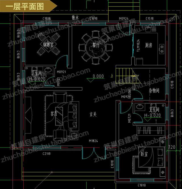 兩款經濟實用易建造二層平屋頂農村自建房（全套）施工效果圖，造價才25萬