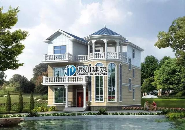 5套農村小別墅效果圖和實拍圖的對比，第1套100%還原效果圖，第3套造價才25萬