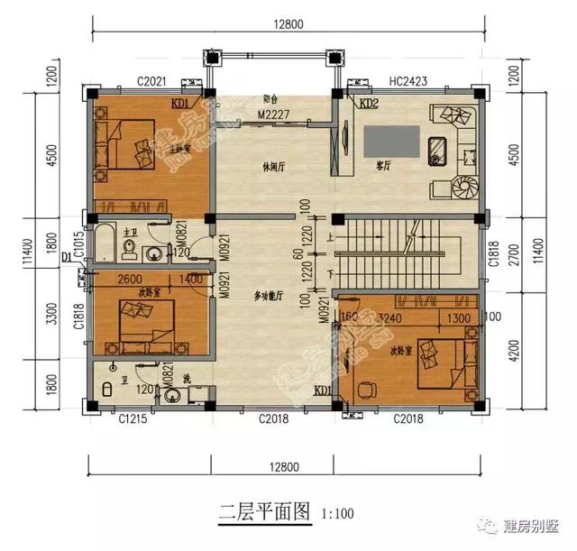 框架結構建的三棟小別墅圖，臺風來了也不怕，室內溫暖踏實，外觀絕對引人注目