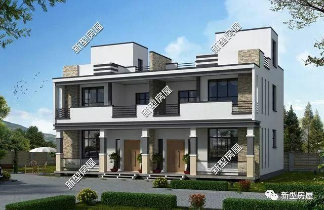 20萬就能建起的二層農村別墅圖，現代、實用、輕奢時尚，年輕人的最愛