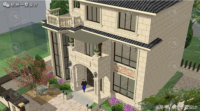 12×12方正的農村自建別墅圖，愜意的小庭院 真正的低調的豪宅！