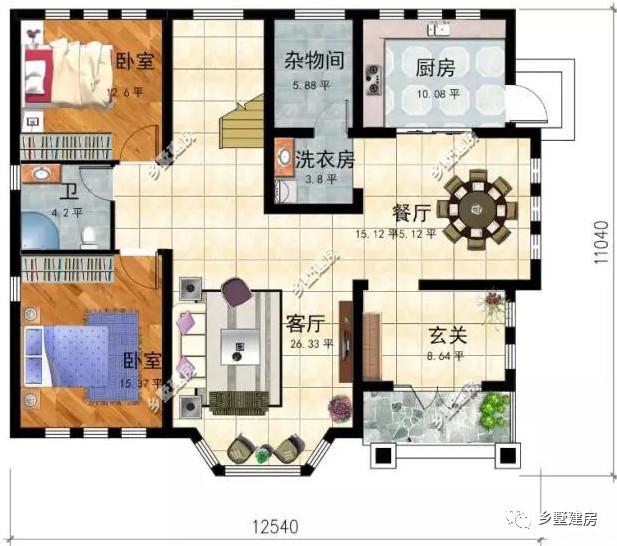 3款農村二層小別墅設計圖，時尚大氣帶露臺，造價太經濟，性價比超高！