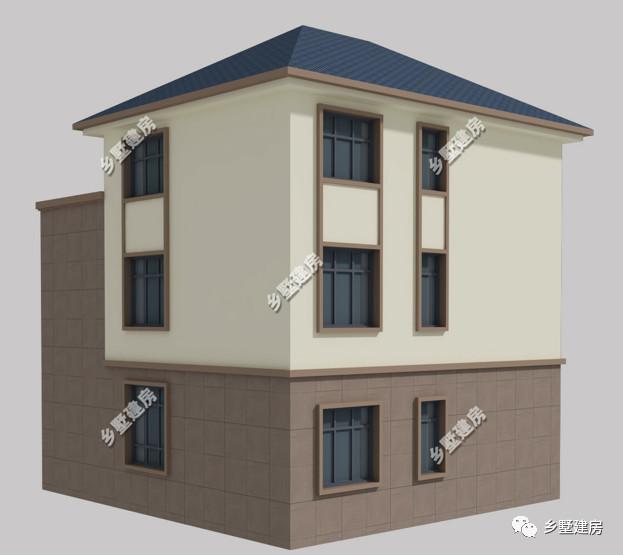 兩款不同風格的農村自建別墅圖，第一棟現代風，第二棟歐式風格