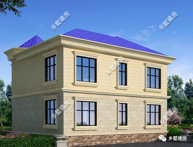 兩款不同風格的農村自建別墅圖，第一棟現代風，第二棟歐式風格