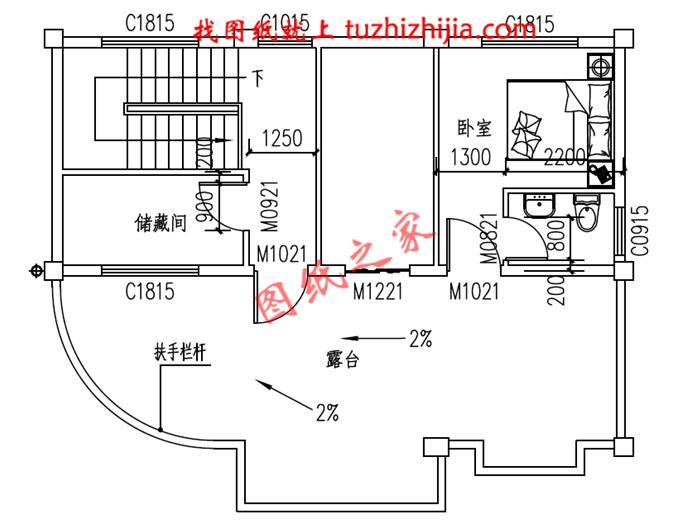 三層半新型農(nóng)村小樓房,面積不大，卻很符合農(nóng)村情況。