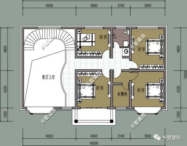 兩款不同風格的二層別墅設計圖，歐式法式隨你挑選，理想生活中的標配！