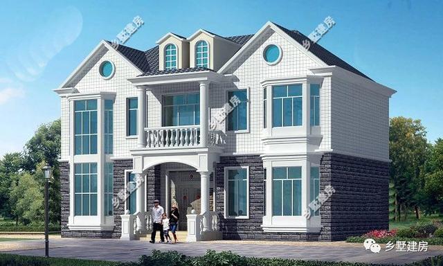 兩款不同風格的二層別墅設計圖，歐式法式隨你挑選，理想生活中的標配！