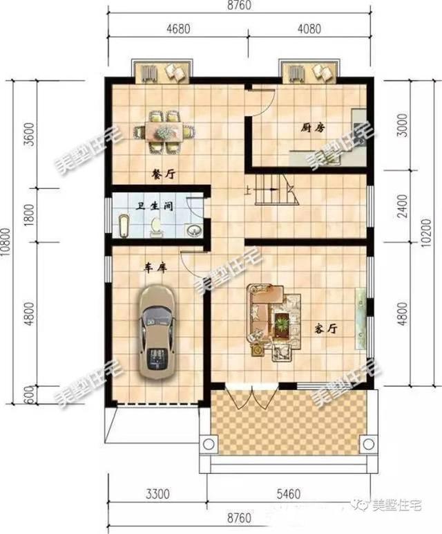 一款歐式風(fēng)格的四層別墅設(shè)計(jì)圖，開間9X10米，精致的外觀，價(jià)格最低只要30萬(wàn)
