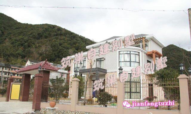 4套120平方米帶露臺三層農村別墅建成案例實拍圖效果圖對比圖