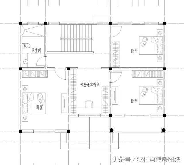 3款二層農(nóng)村小別墅設(shè)計(jì)圖，帶露臺(tái)堂屋臥室多，你更喜歡哪款