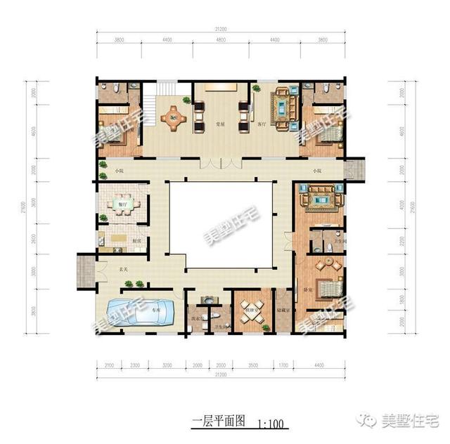 三款中式農(nóng)村別墅圖，青磚黛瓦，如詩如畫，透露著不一樣的美