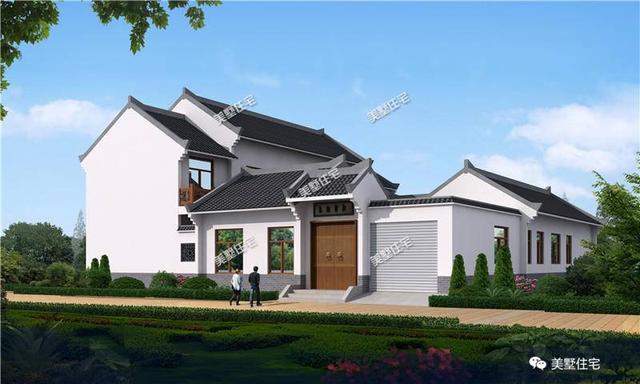 三款中式農(nóng)村別墅圖，青磚黛瓦，如詩如畫，透露著不一樣的美