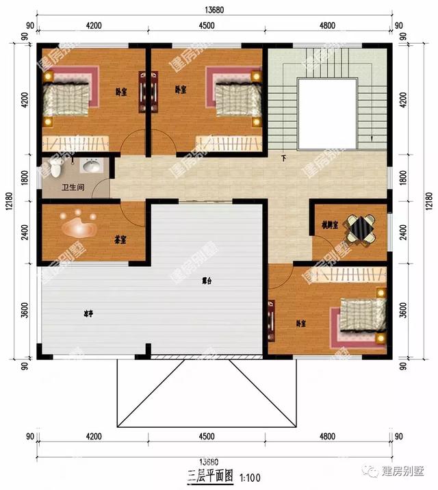 4棟建在農村的三層歐式別墅圖，豪華大氣的外觀，建哪一棟都是令人生羨的