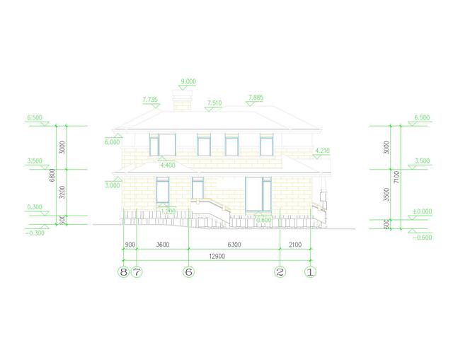 12.9*14.4二層農村別墅圖，傳統設計風格與現代設計風格相結合，讓人過目不忘！