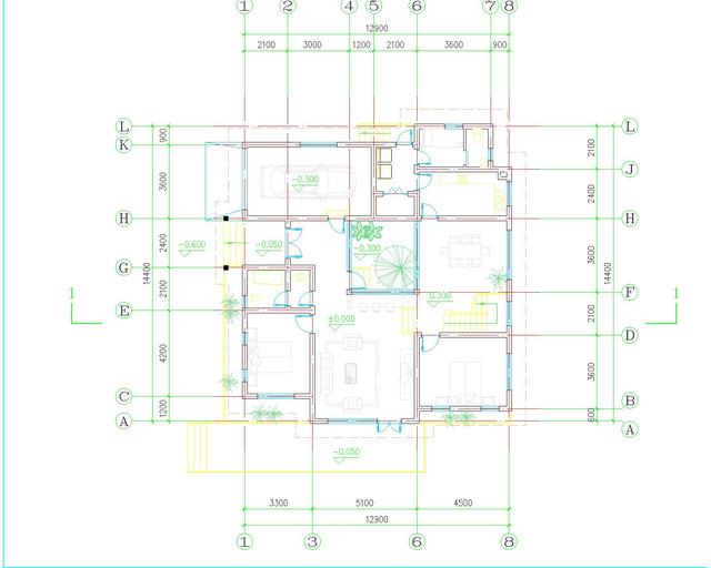 12.9*14.4二層農村別墅圖，傳統設計風格與現代設計風格相結合，讓人過目不忘！