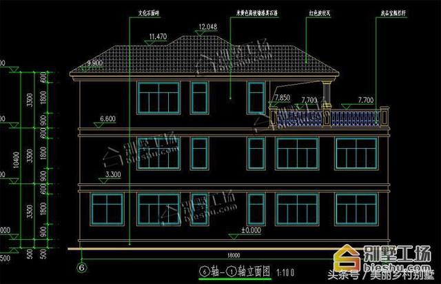 農(nóng)村三層別墅設(shè)計圖，宅基地大開間，28萬帶車庫造價低