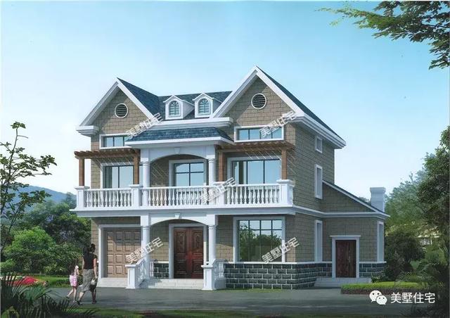 6款帶車庫的別墅設(shè)計(jì)圖，適合現(xiàn)代農(nóng)村生活