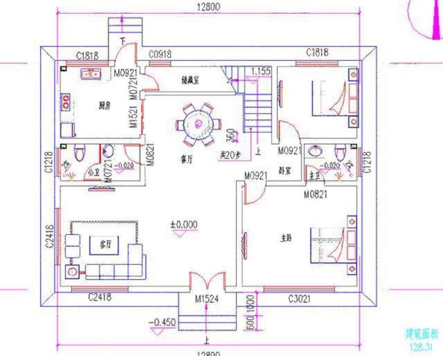 這樣的新中式別墅設計圖要在農村建起來，肯定倍兒有面！