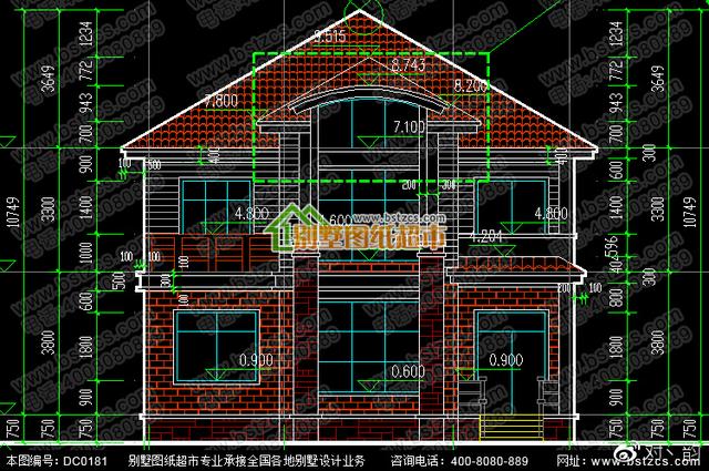 新農村二層別墅設計效果圖，戶型合理，經濟適用